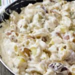 Potatoes in Sour Cream Sauce - Tender boiled potatoes are mixed in a velvety sour cream sauce to make a quick, easy and delicious side dish.