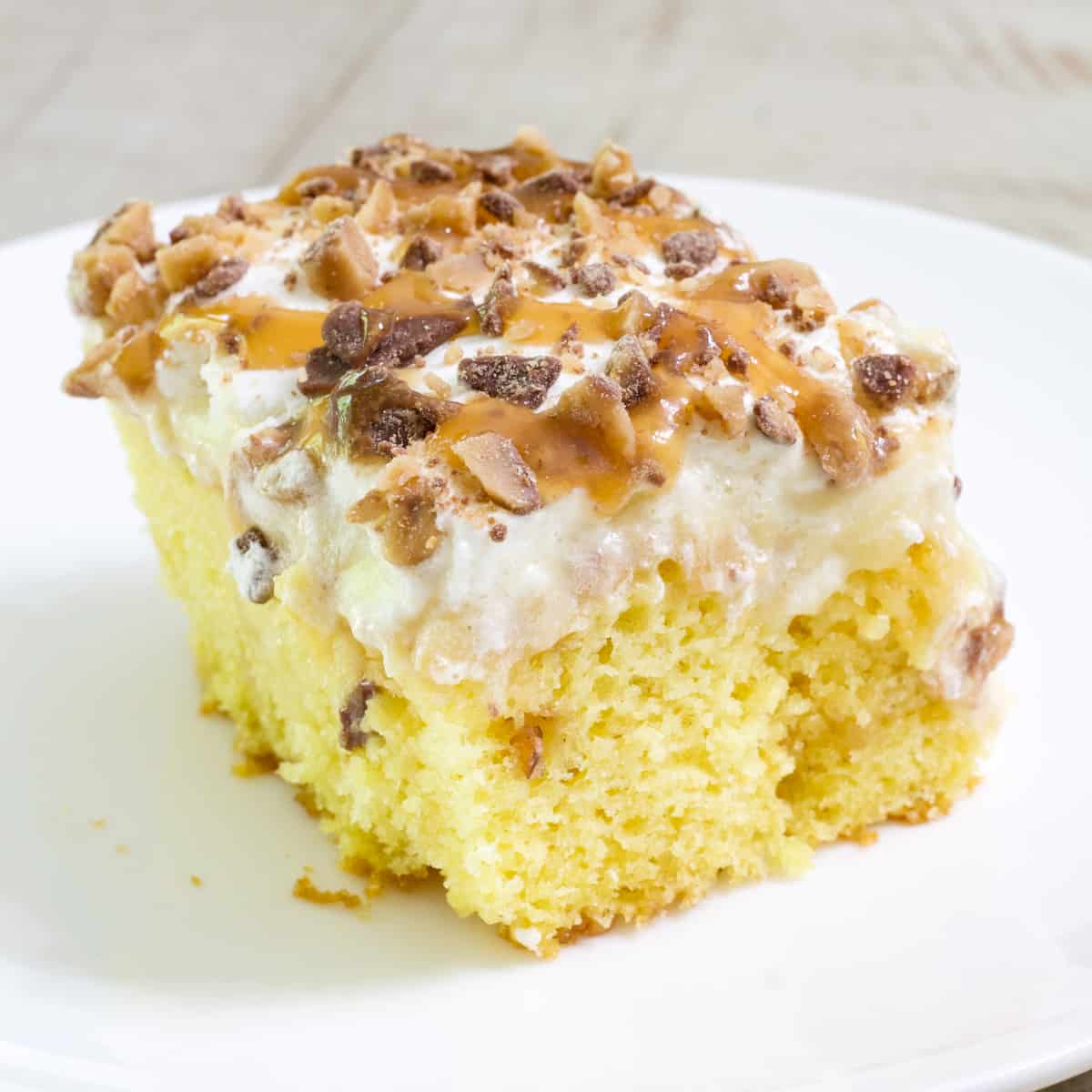 Butter Brickle Poke Cake