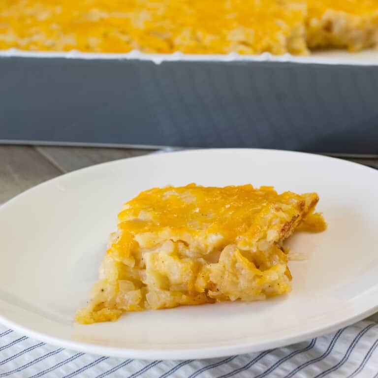 Vegetarian Cracker Barrel Hashbrown Casserole Recipe Mindy's Cooking Obsession