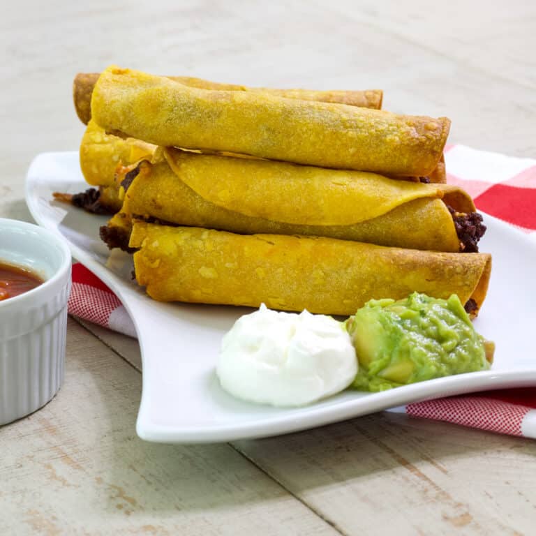 Easy Homemade Air Fryer Ground Beef Taquitos Recipe Mindy's Cooking Obsession