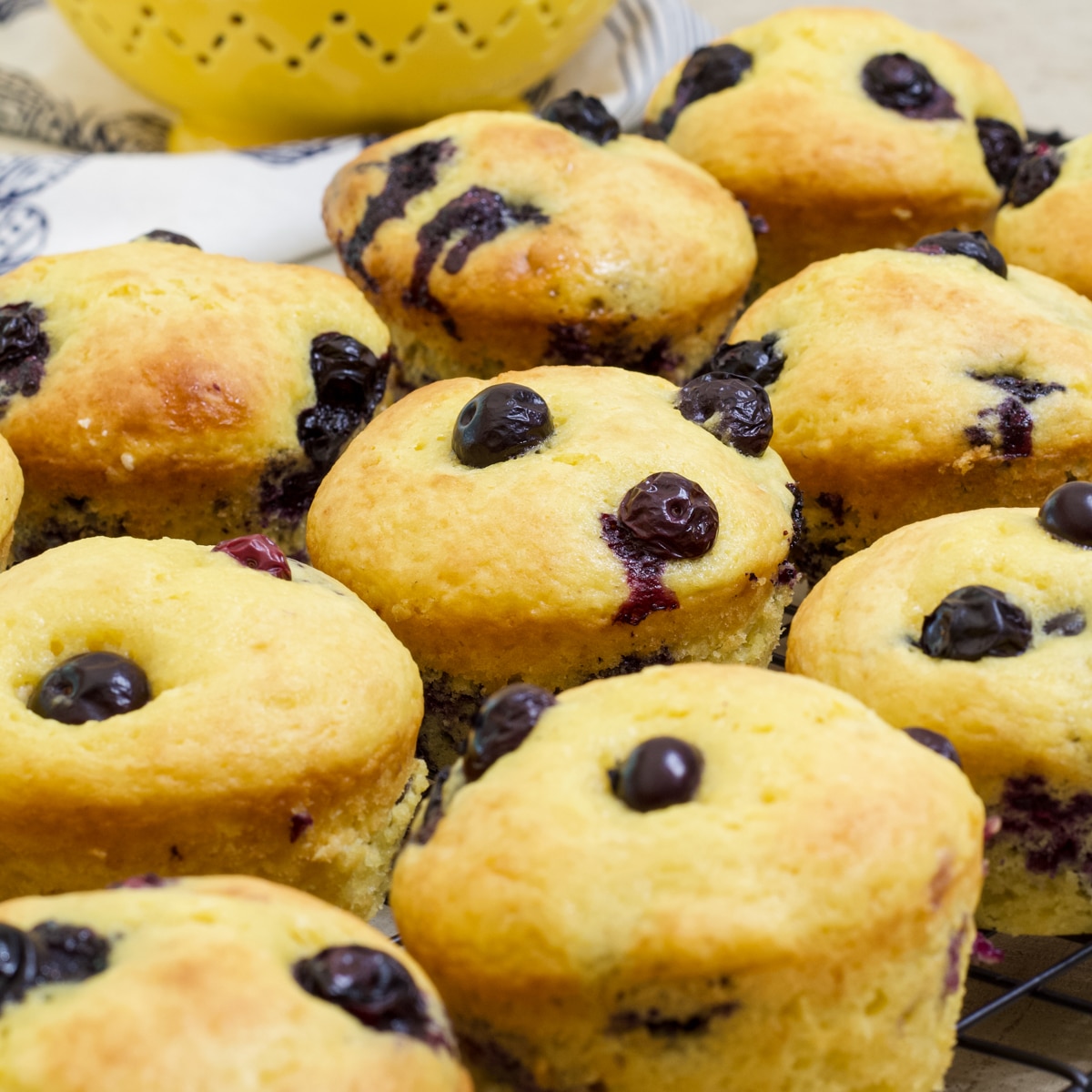 Easy Blueberry Muffin Recipe Made with Cake Mix - Mindy's Cooking Obsession