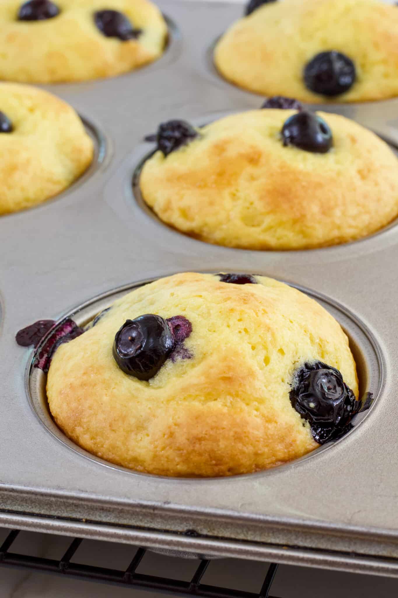 Easy Blueberry Muffin Recipe Made with Cake Mix Mindy's Cooking Obsession