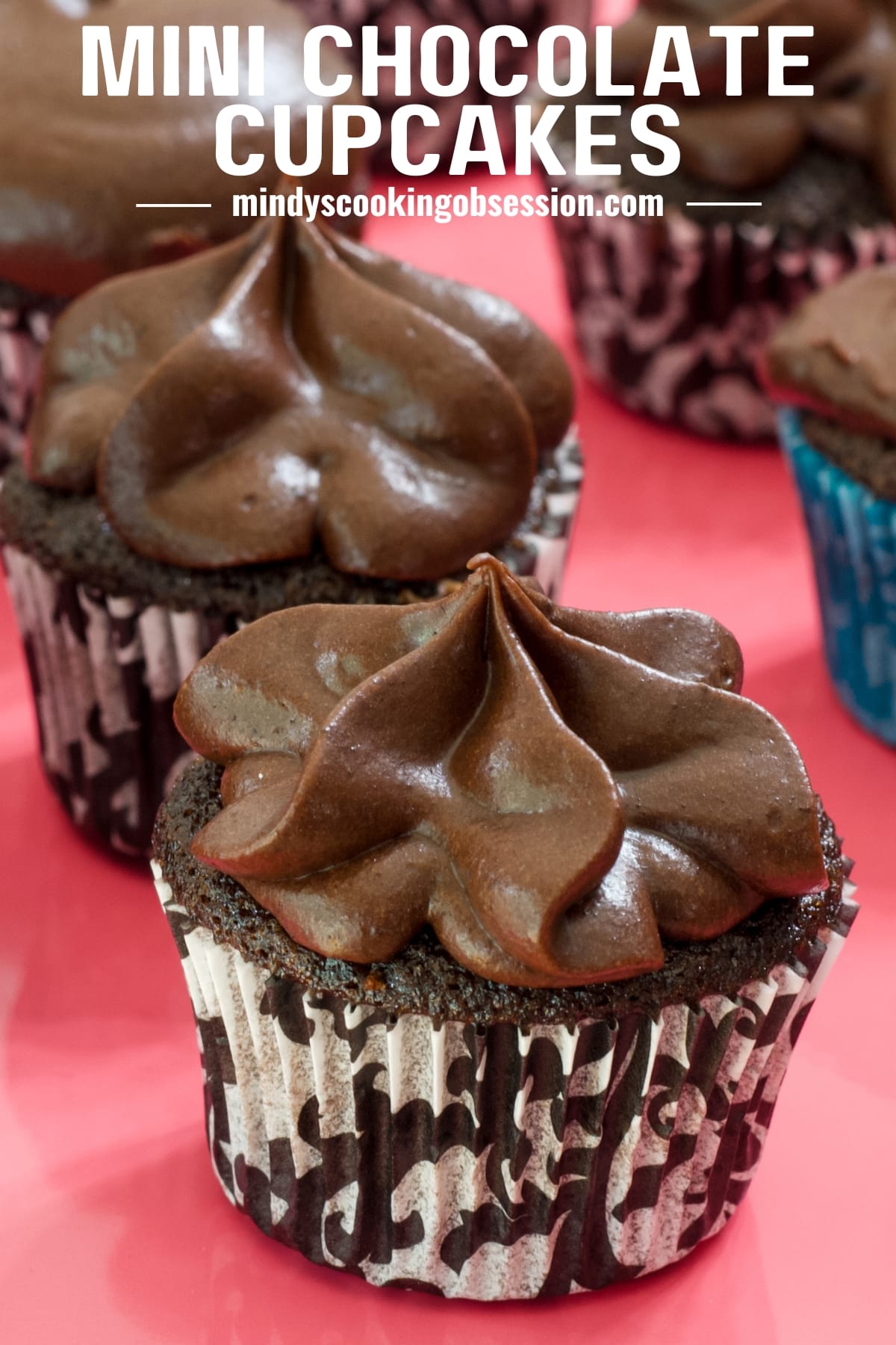 The Best Mini Chocolate Cupcakes Recipe (very moist!) is so easy to make and these little gems are perfect for parties of get-togethers.  via @mindyscookingobsession