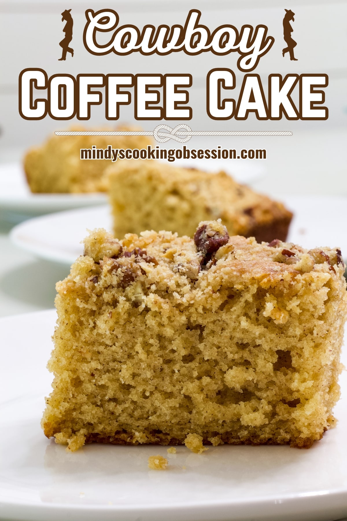 Cowboy Coffee Cake Recipe, also known as buttermilk coffeecake is an old classic dessert straight out of my Better Homes & Gardens New Cookbook. It easy enough to make every day and fancy enough for special occasions. via @mindyscookingobsession