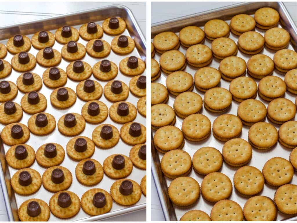 Rolo Stuffed Ritz Crackers - Spicy Southern Kitchen