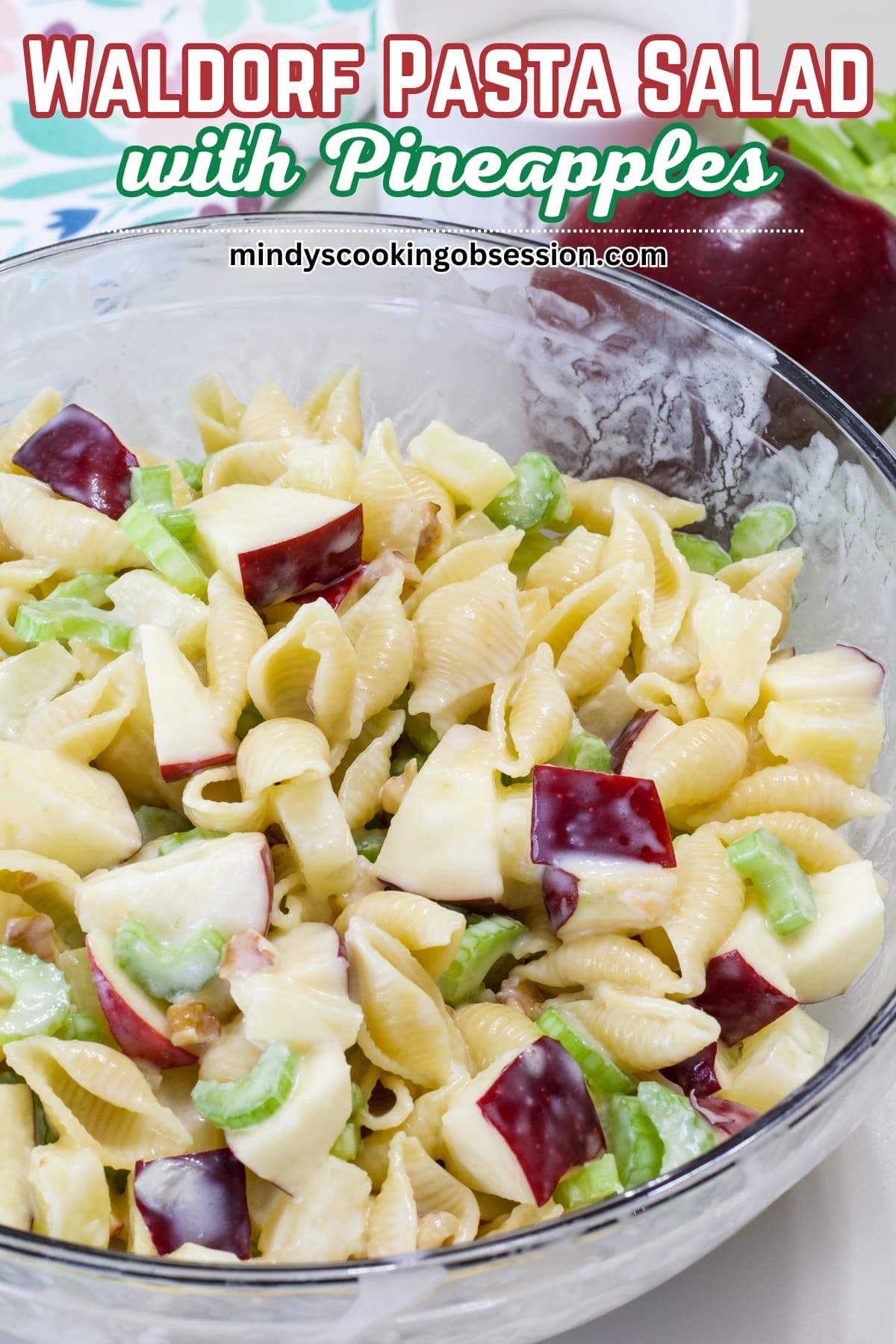 Learn how to make a flavorful Waldorf pasta salad with pineapples. This modern twist on the classic salad is perfect for a light meal or appetizer. via @mindyscookingobsession