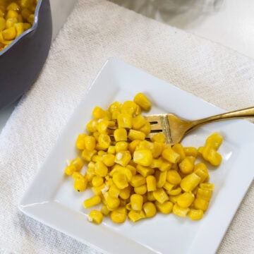 Feature image of some seasoned corn on a white plate.