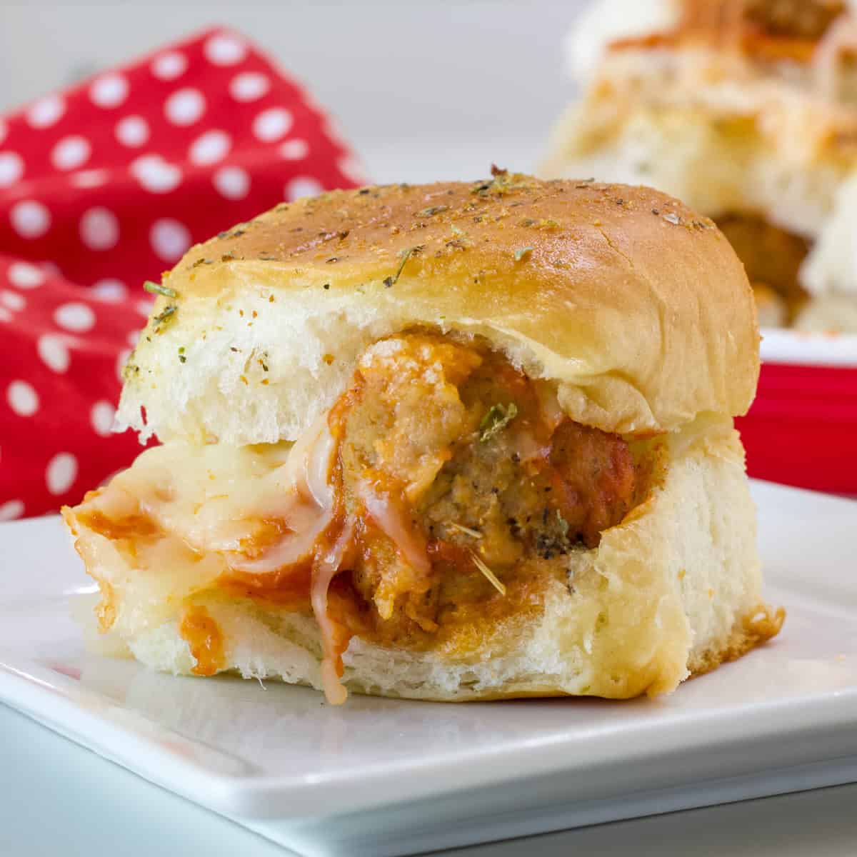 Meatball Sliders with Hawaiian Rolls