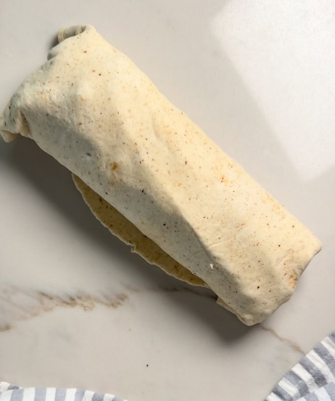 One wrapped up Grilled Chicken Cool Wrap (copycat Chick-fil-A).