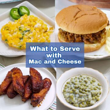 Sloppy joes, ribs, creamed peas and corn casserole that will go well with mac and cheese.